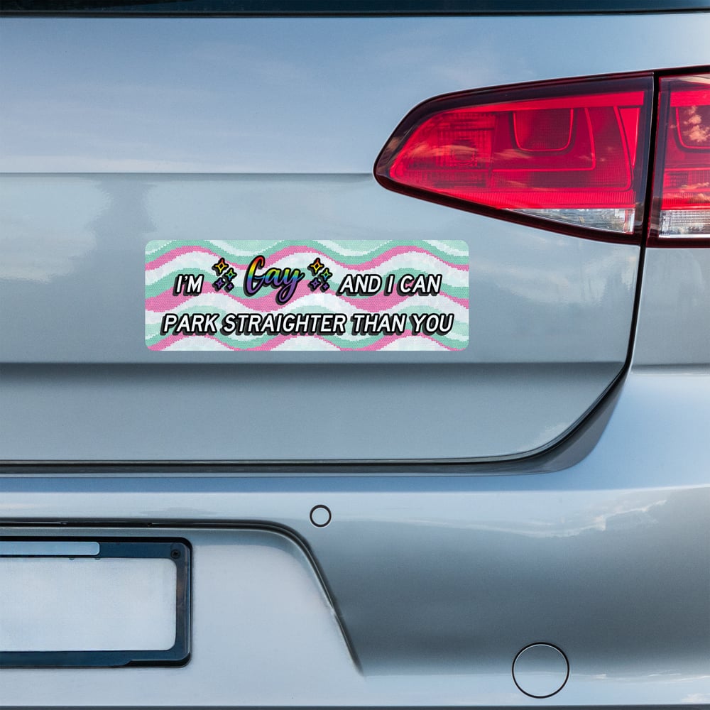 Parking Straight Bumper Sticker