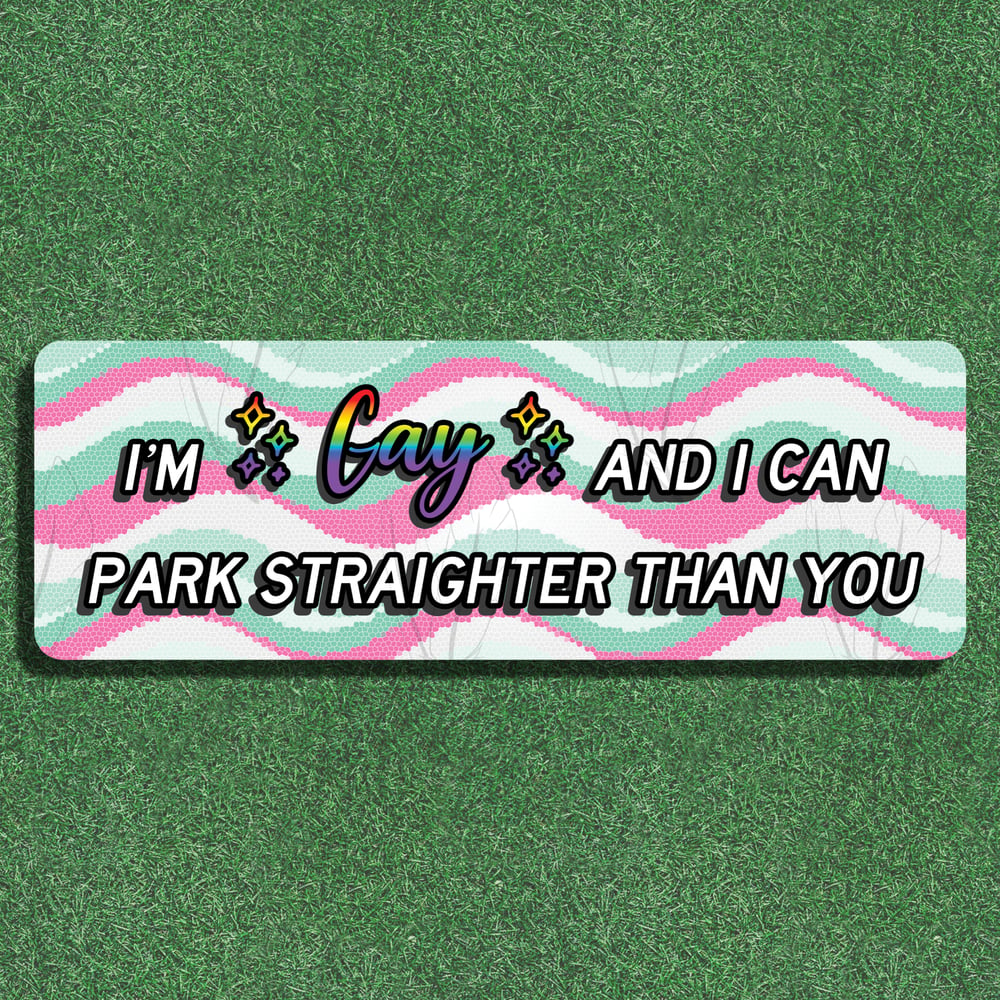 Parking Straight Bumper Sticker