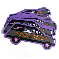 Image 2 of Grim Reaper Seasonal Beverage Hit The Curb Vinyl Sticker