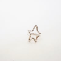 Image 1 of Molten Star Ring- Silver sz 7.75