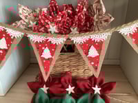 Image 3 of #10 Rustic Christmas Bunting - 10 Flags