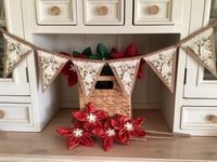 Image 2 of #11 Rustic Christmas Bunting - 10 Flags