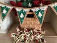 Image 1 of #12 Rustic Christmas Bunting - 10 Flags
