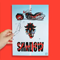 Shadow the Hedgehog Akira A4 Print