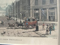 Image 7 of Antique London Regent Street Piccadilly Chromolithographic Print, Framed Size 11 4/10 x 9 2/10 ins 