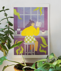 Coffee Break Riso Print