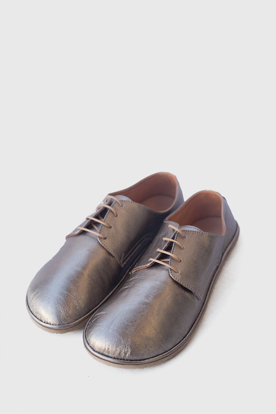 Image of Plain Toe Derby in Silvered Gold - 39 and 40 EU - Ready to ship 