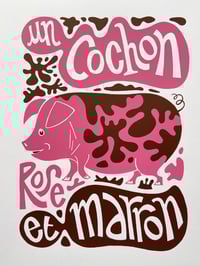 Image 1 of Un cochon rose et marron