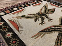 Image 1 of "Eagles Sunrise" Woven Tapestry !