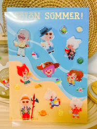 FFXIV Summer Scions Puffy Sticker Sheet