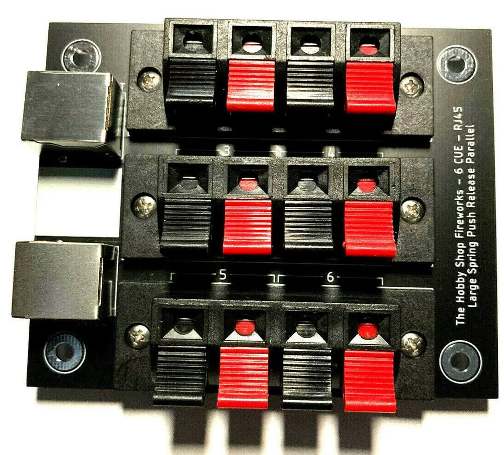 6 Cue Spring Push Release (Large) - 2 RJ45