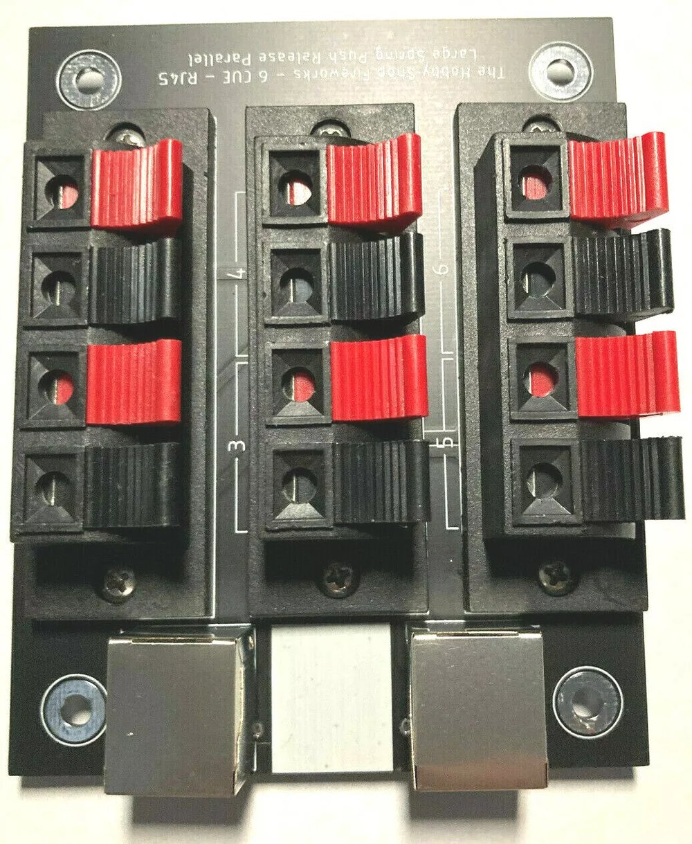 6 Cue Spring Push Release (Large) - 2 RJ45
