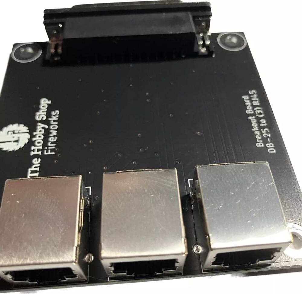 Breakout Board  3-RJ45 & DB25