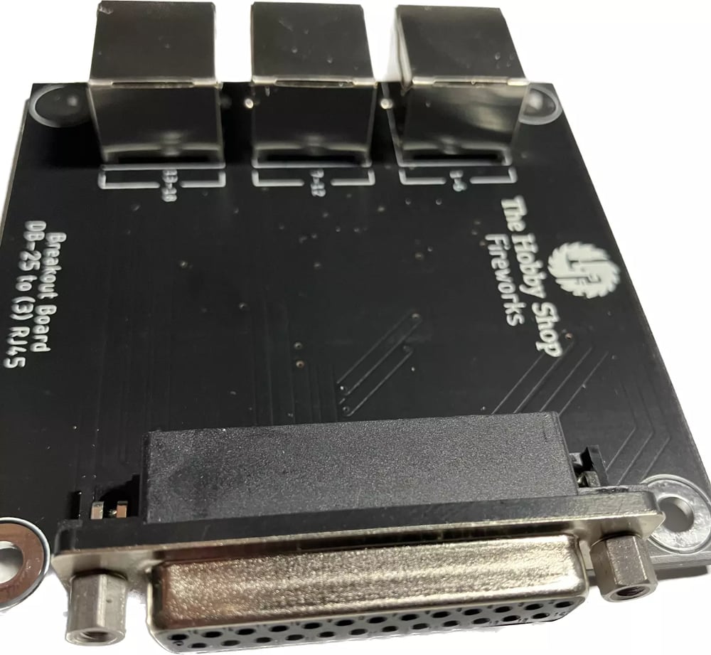 Breakout Board  3-RJ45 & DB25