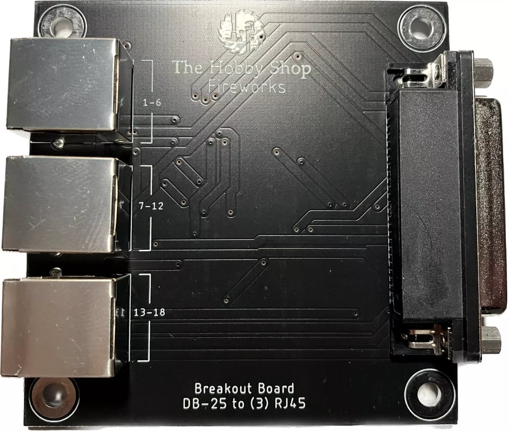 Breakout Board  3-RJ45 & DB25
