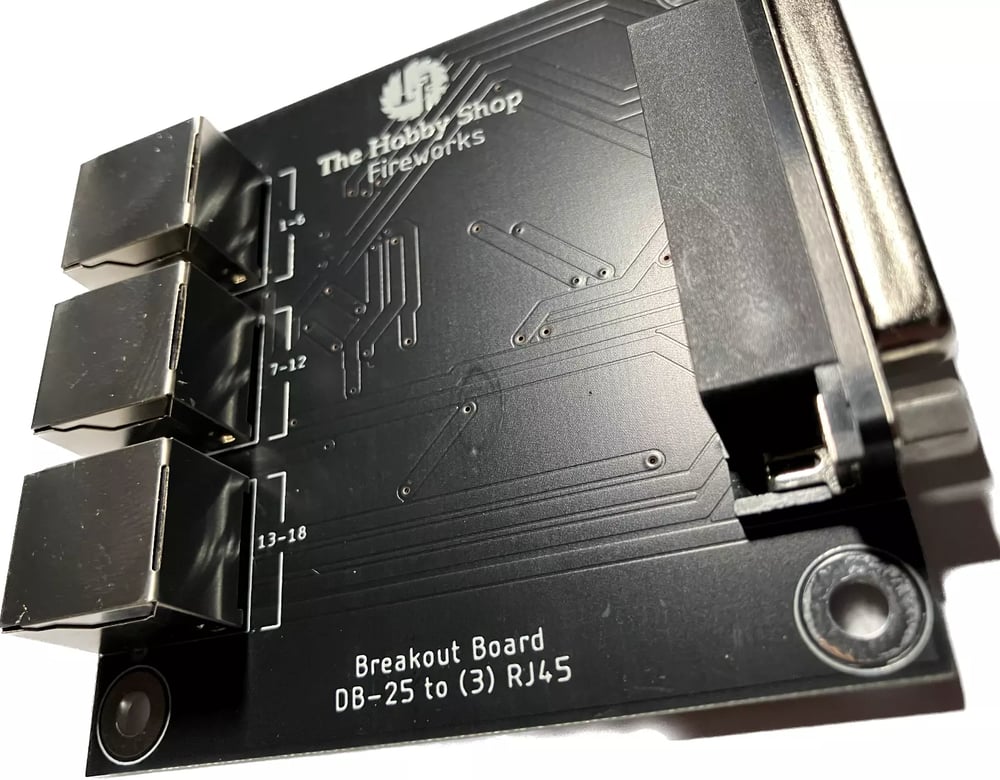 Breakout Board  3-RJ45 & DB25
