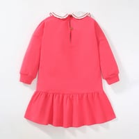 Image 2 of Pink Embroidered Collar Jumper Dress