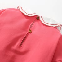 Image 3 of Pink Embroidered Collar Jumper Dress