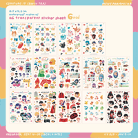 A6 Transparent Sticker Sheets