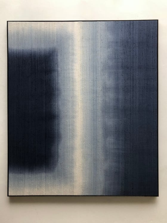 Image of large stitched composition (cobalt)