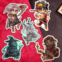 HADES stickers | Thanatos, Zagreus, Odysseus, Moros, Hecate