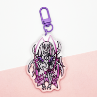 Image 1 of Matara Kan 3" Epoxy Keychain - VShojo Fan Art