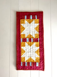 Image 1 of Mini Double Sawtooth star wall hanging 