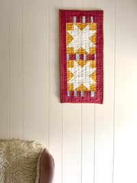 Image 2 of Mini Double Sawtooth star wall hanging 