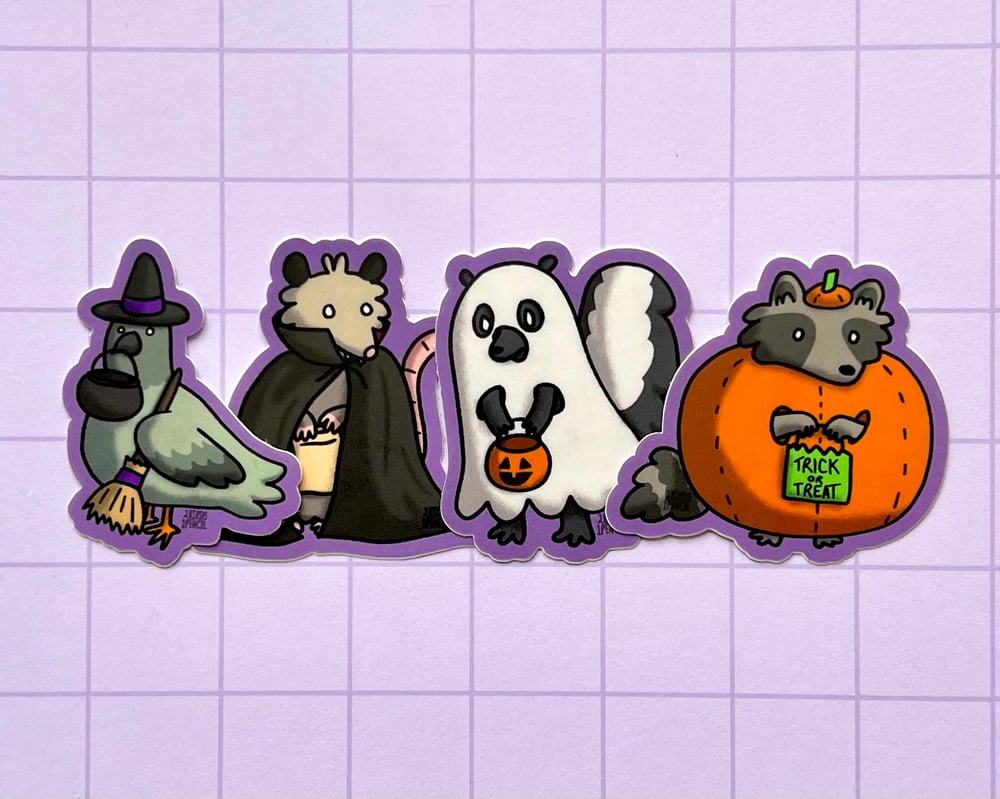 Image of Halloween Buddies vinyl sticker pack