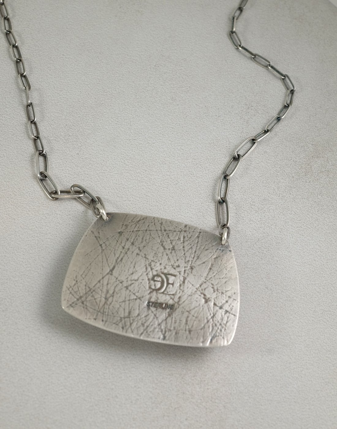 Image of Iron Buffalo and Sterling Silver Necklace