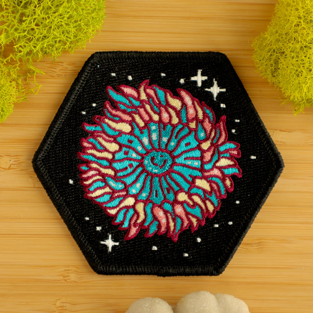 Sunburst Anemone Iron-On Patch 