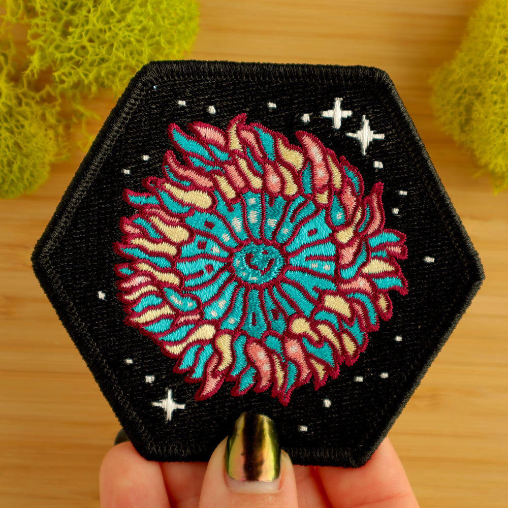 Sunburst Anemone Iron-On Patch 