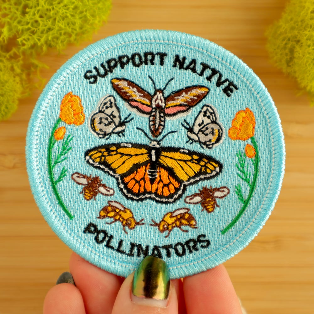 Support Native Pollinators Iron-On Patch