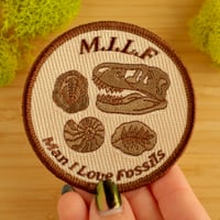 Image 2 of Man I Love Fossils Iron-On Patch