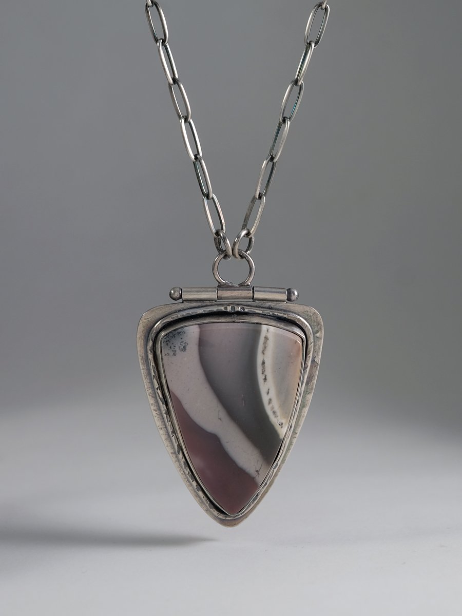 Image of Polychrome Jasper and Sterling Silver Necklace