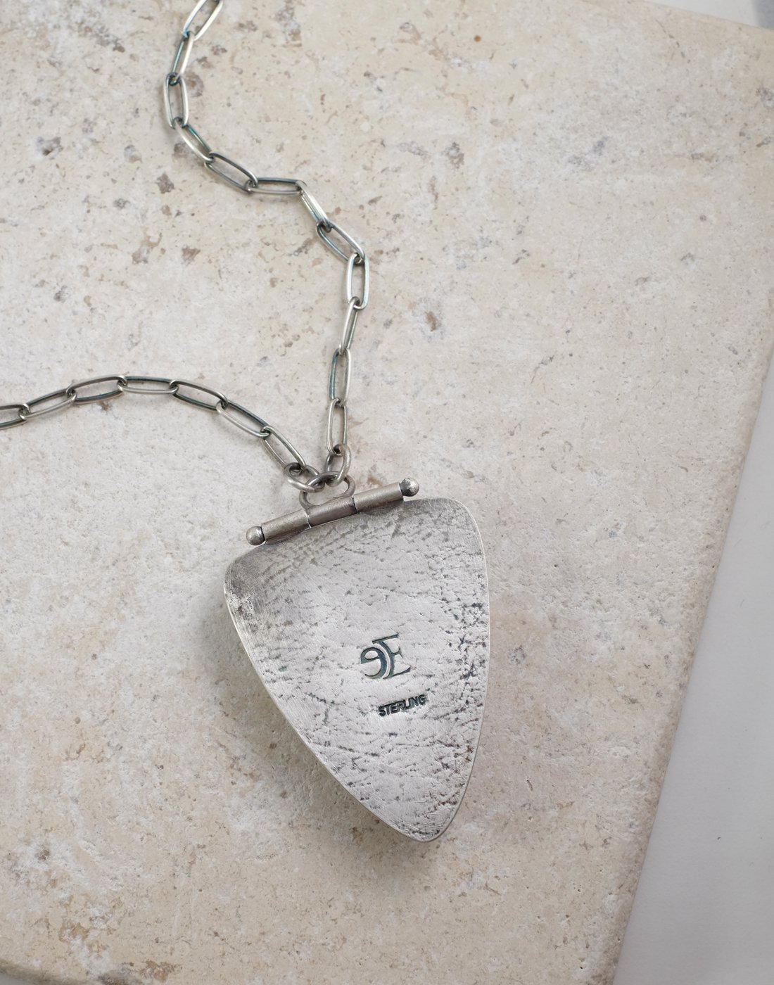 Image of Polychrome Jasper and Sterling Silver Necklace