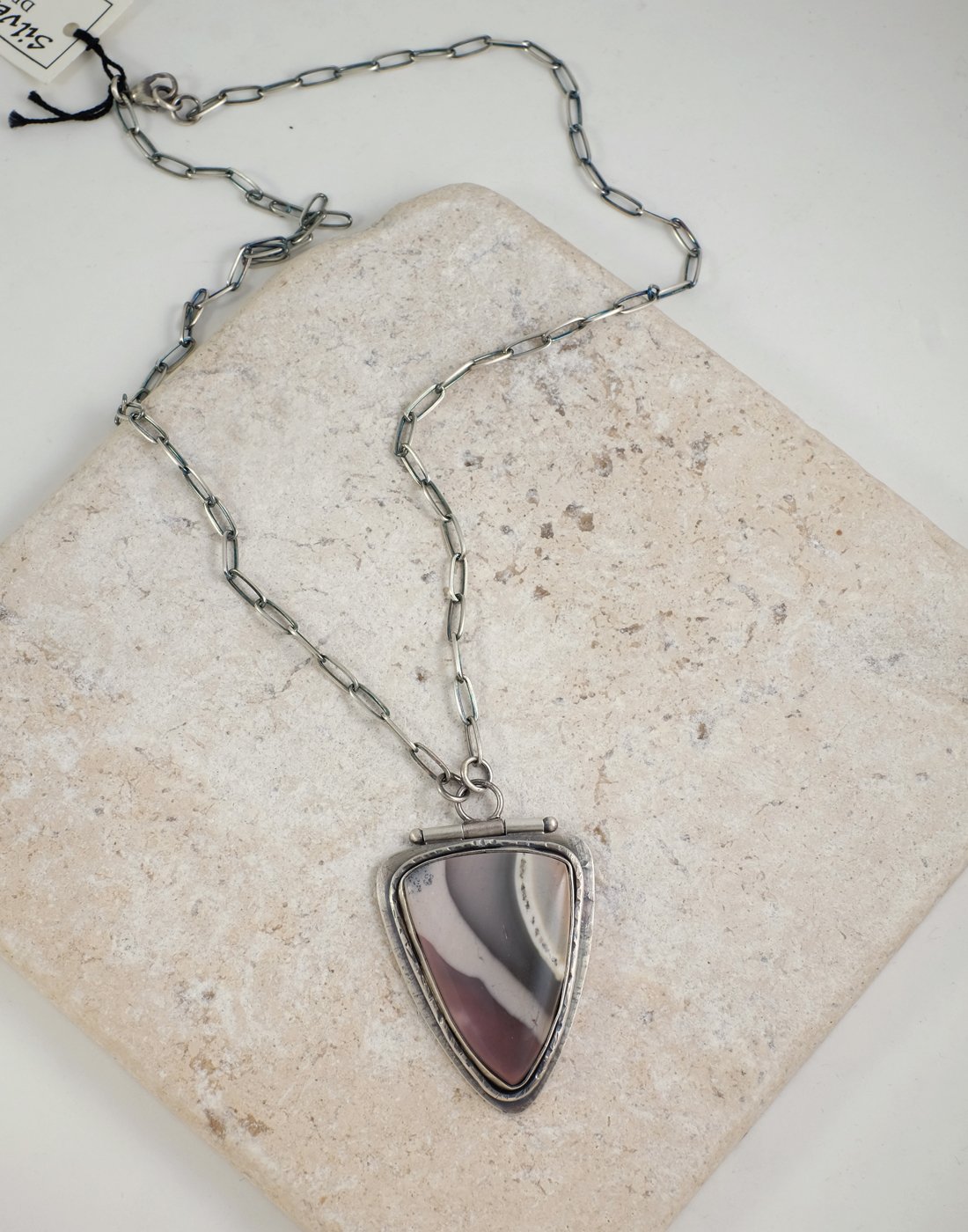 Image of Polychrome Jasper and Sterling Silver Necklace