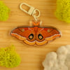 Polyphemus Moth Acrylic Keychain