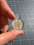 Small gold/silver fume retticello pendant Image 2