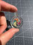 Rainbow fade to clear thumbprint pendant Image 2