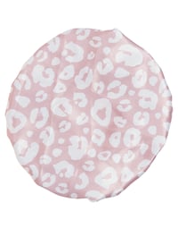 Image 2 of Pink leopard baby bonnet 