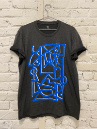 Image 1 of Dark Grey - Double line - T-shirt (SS-24)
