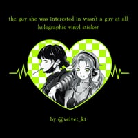 Image 2 of Green Lesbians Holo Sticker