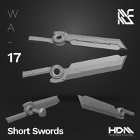 Image 1 of HDM 1/144 Dual Wield Swords Set [WA-17]