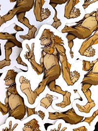 Image 1 of Big Foot Peace Sticker