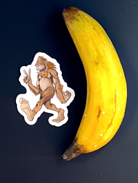 Image 3 of Big Foot Peace Sticker