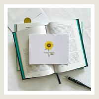 Image 1 of Gold Lux : Sunflower : Happy Birthday Greeting Card