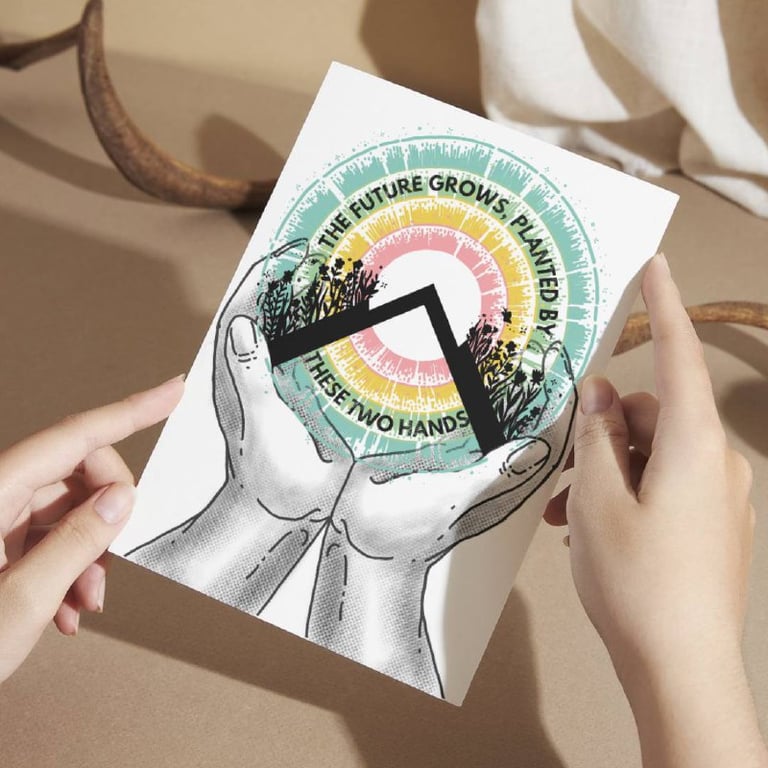 These Two Hands Print/Sticker