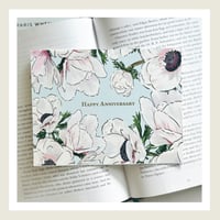 Image 1 of Gold Lux : Happy Anniversary Anemone Greeting Card
