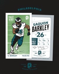 Image 2 of Saquon card/print